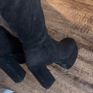 Others Follow Black Heeled Boots